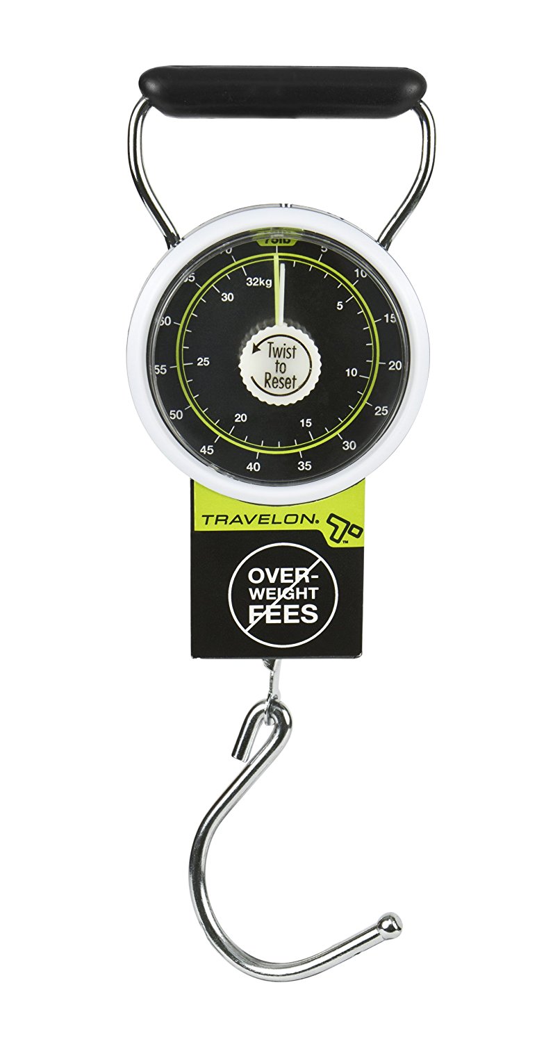 เครื่องชั่งน้ำหนัก Travelon 19325 Stop and Lock Luggage Scale with Tape Measure